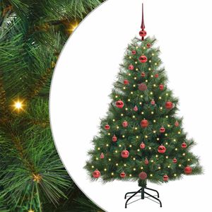 vidaXL Kunstigt juletr&aelig; med 150 LED'er Gr&oslash;n 120 cm PE og PVC