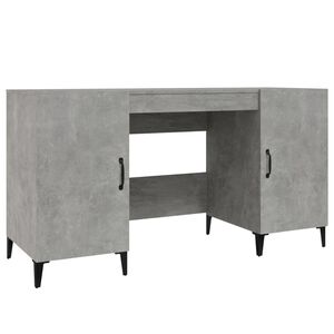 vidaXL skrivebord 140x50x75 cm konstrueret tr&aelig; betongr&aring;