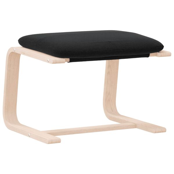 vidaXL fodskammel 51x41x40 cm stof sort