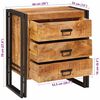 vidaXL Sideboard med skuffe Brun 66 x 33 x 70 cm Massivt mangotr&aelig;