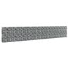 vidaXL gabionv&aelig;g med d&aelig;ksler galvaniseret st&aring;l 600 x 30 x 100 cm