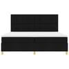 vidaXL Box spring seng med madras Sort 200 x 200 cm Stof