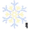 vidaXL Juletarget med 180 LED'er Varm hvid 56 x 49 x 0.7 cm PVC