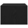 vidaXL Sofabord Sort eg 50 x 50 x 35 cm Konstrueret træ