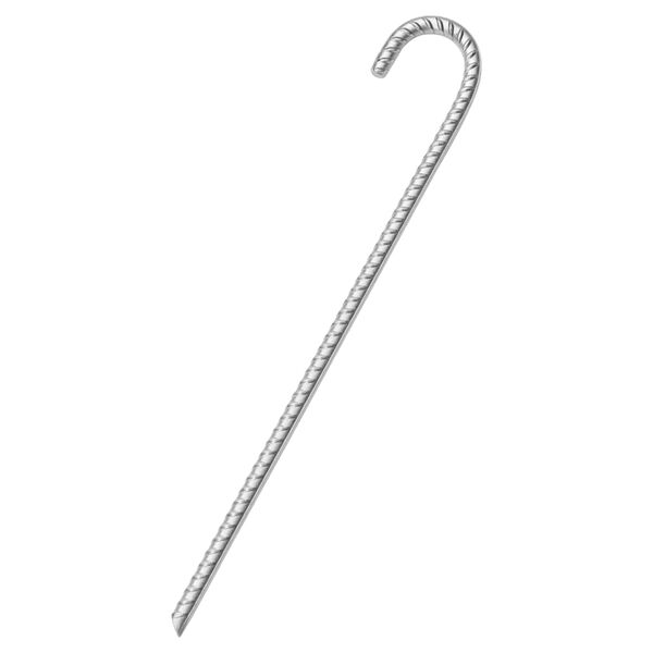 vidaXL teltpl&oslash;kker 6 stk. 41,5 cm &Oslash;12 mm galvaniseret st&aring;l