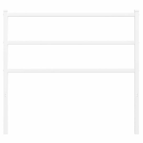 vidaXL udskiftningsgavl 107 cm metal hvid
