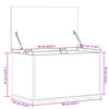 vidaXL opbevaringsboks 60x35x35 cm konstrueret tr&aelig; r&oslash;get egetr&aelig;sfarve