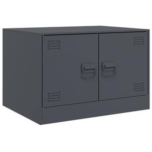 vidaXL sofabord 67x50x44 cm st&aring;l antracitgr&aring;