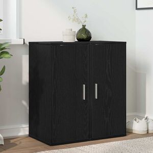 vidaXL skoskabe 2 stk. 32x35x70 cm konstrueret tr&aelig; sort egetr&aelig;
