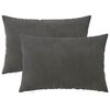 vidaXL Pudebetr&aelig;k 2 pcs HEERLEN M&oslash;rkegr&aring; 30 x 50 cm Fl&oslash;jl
