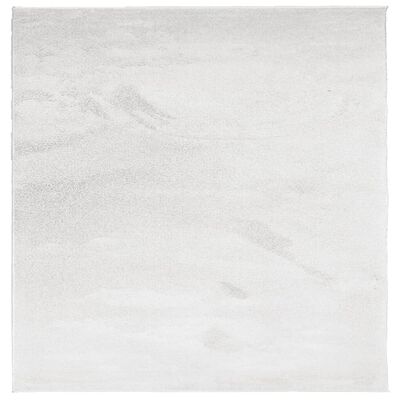 vidaXL gulvtæppe OVIEDO 240x240 cm kort luv grå