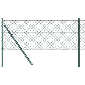 vidaXL Hegnsp&aelig;l Gr&oslash;n 10 x 0,4 m (40 x 40 mm net) St&aring;l og PVC