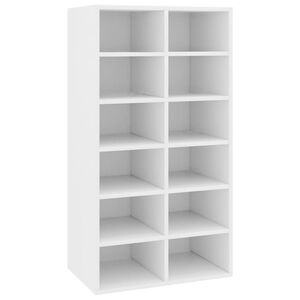 vidaXL skoreol 54x34x100,5 cm konstrueret tr&aelig; hvid