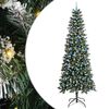 vidaXL Kunstigt juletr&aelig; Gr&oslash;n 240 cm PVC, plastik og st&aring;l