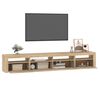 vidaXL tv-skab med LED-lys 240x35x40 cm sonoma-eg