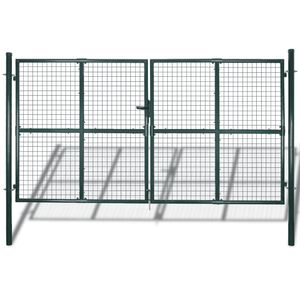 vidaXL dobbeltd&oslash;rshegnsl&aring;ge 300x150 cm pulverlakeret st&aring;l