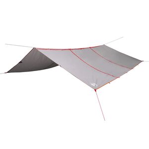 vidaXL tarp 420x440 cm vandt&aelig;t gr&aring; og orange