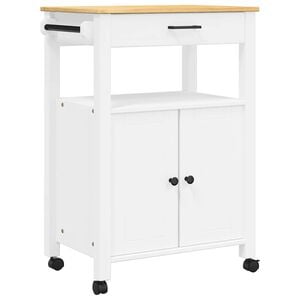 vidaXL k&oslash;kkenvogn MONZA 60x40x88,5 cm massivt fyrretr&aelig;