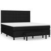 vidaXL kontinentalseng med madras 180x200 cm stof sort