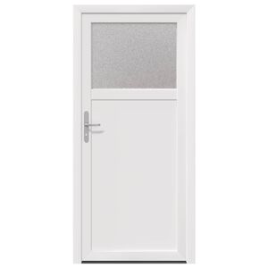 vidaXL Sideskabsd&oslash;r 98 x 198 cm PVC Hvid
