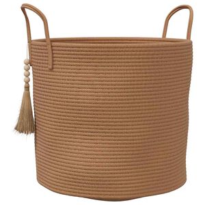 vidaXL opbevaringskurv &Oslash;40x35 cm bomuld brun