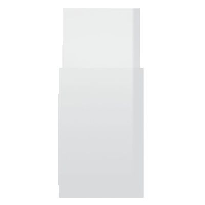 vidaXL sideskab 60x26x60 cm spånplade hvid højglans