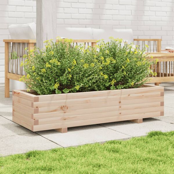 vidaXL plantekasse 110x40x26,5 cm massivt fyrretr&aelig;