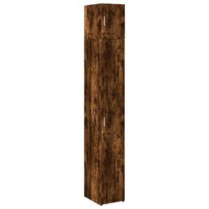 vidaXL skab 30x42,5x225 cm smalt konstrueret tr&aelig; r&oslash;get egetr&aelig;sfarve