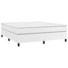 vidaXL Boxspring sengeramme 180x200 cm kunstl&aelig;der hvid