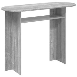 vidaXL Konsolbord Gr&aring; sonoma-eg 100 x 39,5 x 75 cm Konstrueret tr&aelig;