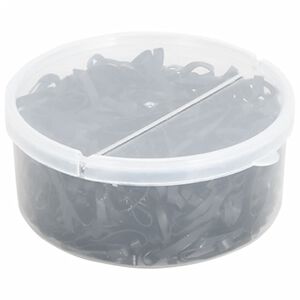 vidaXL manelastikker til heste 400 stk. silikone sort