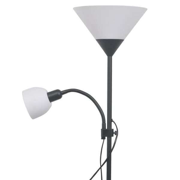 vidaXL gulvlampe sort
