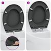 vidaXL Toilet s&aelig;de Antracit 44,8 x 37,3 x 4,2 cm Duroplast