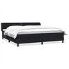 vidaXL kontinentalseng med madrasser 180x210 cm fl&oslash;jl sort