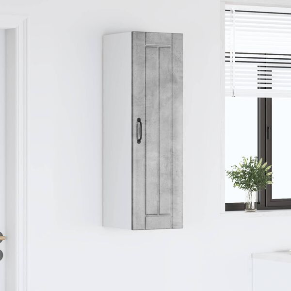 vidaXL K&oslash;kkenskab Beton Gr&aring; 30 x 31 x 100 cm Konstrueret tr&aelig;