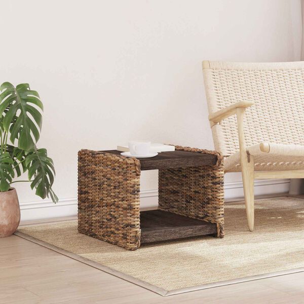 vidaXL Sidebord Naturfarvet 44,5 x 45 x 45 cm Massiv Mahogni
