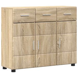 vidaXL Sideboard FLORIN 88,5 x 30,5 x 73 cm Sonoma eg Konstrueret tr&aelig;