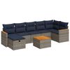 vidaXL sofas&aelig;t til haven 8 dele med hynder polyrattan gr&aring;