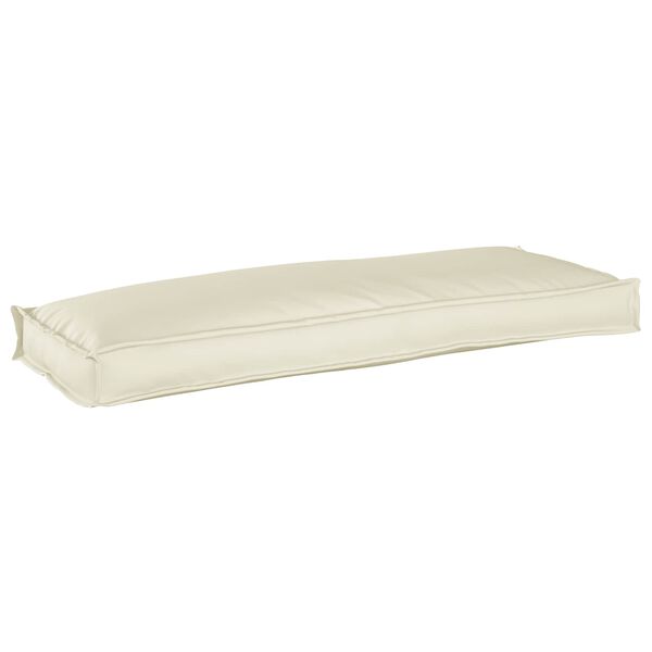 vidaXL Pude Creme 110 x 40 x 8 cm Oxford stof