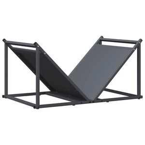 vidaXL br&aelig;ndestativ 70x43x34,5 cm koldvalset st&aring;l antracitgr&aring;