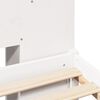 vidaXL seng med reol uden madras 120x200 cm massivt fyrretræ hvid