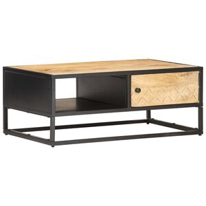 vidaXL sofabord med udsk&aring;ret l&aring;ge 90x55x36 cm ru mangotr&aelig;