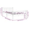 vidaXL sengeramme 100x200 cm massivt træ