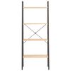 vidaXL stigereol med 4 hylder 56x35x140 cm lysebrun og sort