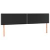 vidaXL sengegavle 160x5x78/88 cm kunstl&aelig;der sort