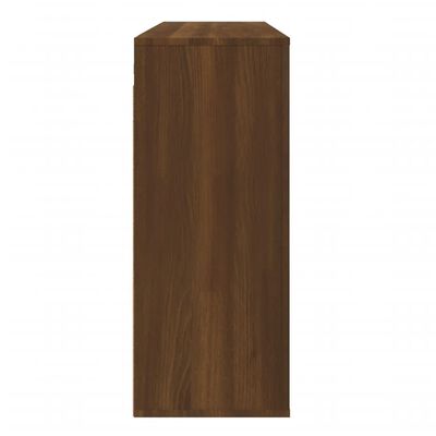 vidaXL vægskab 80x33x80 cm konstrueret træ brun egetræsfarve