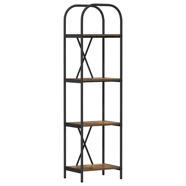 vidaXL Bogreol R&oslash;get eg 40 x 30 x 146 cm Konstrueret tr&aelig;