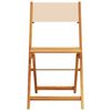 vidaXL havestole 6 stk. foldbar stof massivt træ beige