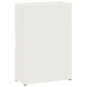 vidaXL Parasolfod Hvid 28 x 12 x 41 cm St&aring;l