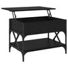 vidaXL Sofabord Sort eg 70x50x50cm Konstrueret tr&aelig;